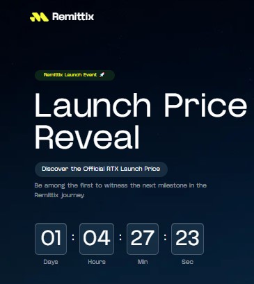 Remittix launch countdown