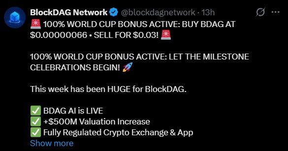 BlockDAG World Cup Bonus BlockDAG World Cup Bonus