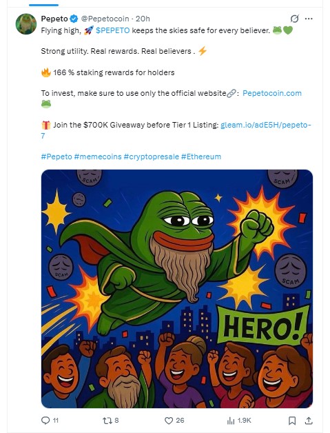 The project announcement on X 