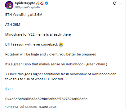 YEE Token Social Buzz YEE Token Social Buzz