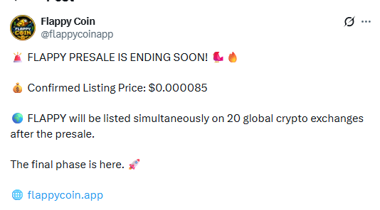 flappy presale ending soon