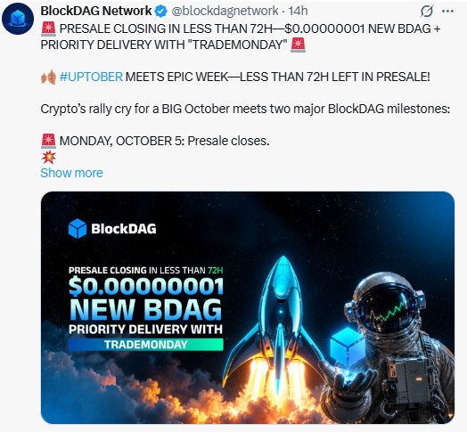 blockdag presale ends in 3 days