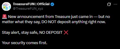 No Deposit alert