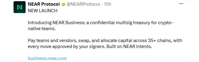 Near Protocol News Business Product Launch Near Protocol News Business Product Launch