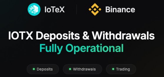 $IOTX back on Binance $IOTX back on Binance
