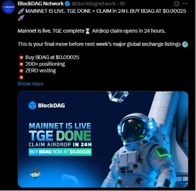 BlockDAG Mainnet and TGE BlockDAG Mainnet and TGE