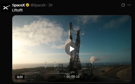 SpaceX launched a Falcon 9 rocket carrying the classified USSF-259 mission SpaceX launched a Falcon 9 rocket carrying the classified USSF-259 mission