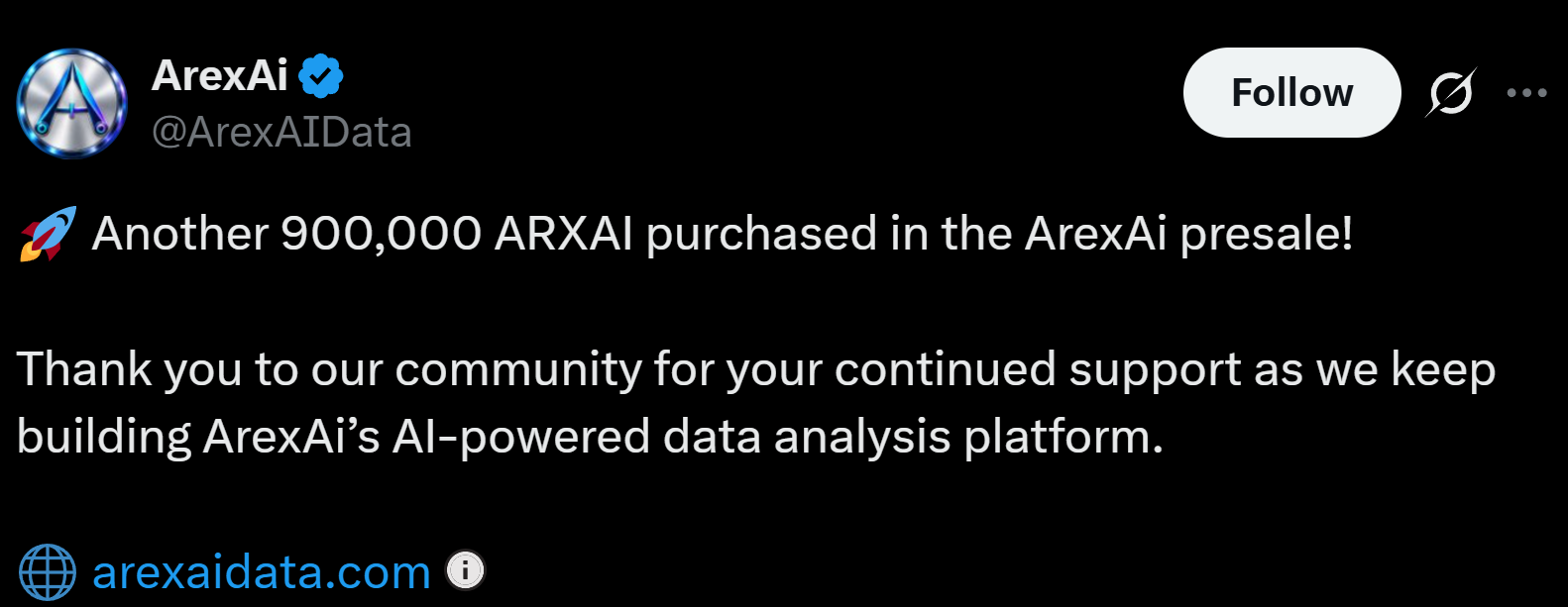 Information by ArexAI on X Information by ArexAI on X