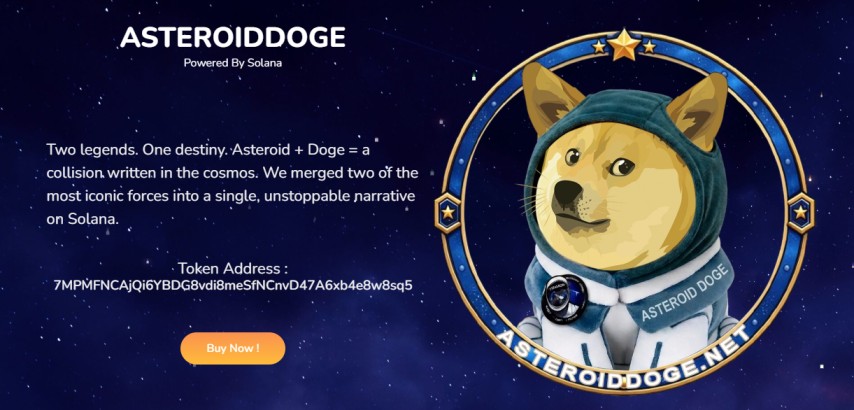 AsteroidDoge is a community-driven meme coin project