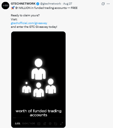 $1 MILLION in funded trading accounts