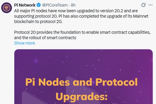 Pi nodes and protocol upgrades