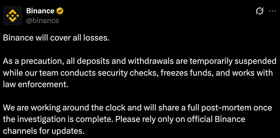 Binance Official x post Binance Official x post