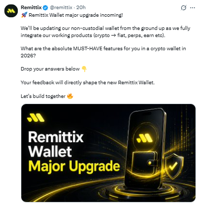 Remittix announced a major non-custodial wallet upgrade