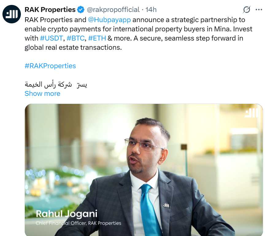 RAK Properties to accept cryptocurrency