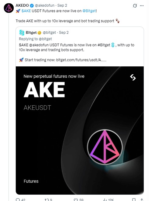 the project announcement,