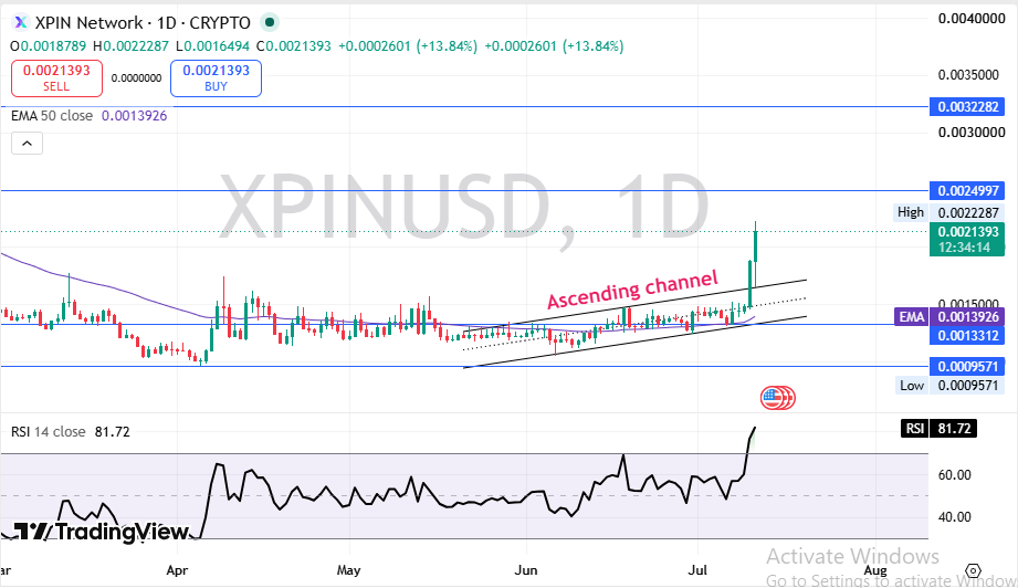 XPIN Network Technical Price Analysis XPIN Network Technical Price Analysis