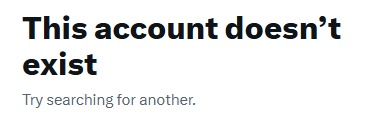 No X account found