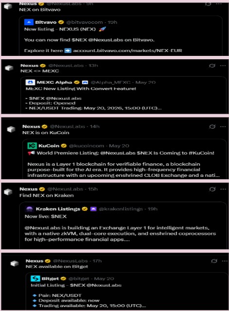 Nexus Exchange Listing News Nexus Exchange Listing News