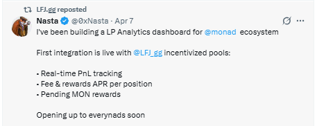 Trader Joe Monad integration update and rewards system Trader Joe Monad integration update and rewards system