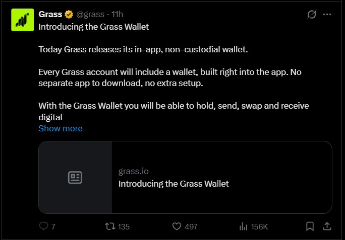 Grass Wallet Update Today