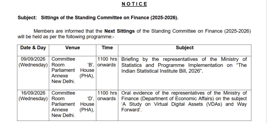 Standing Committee on Finance 