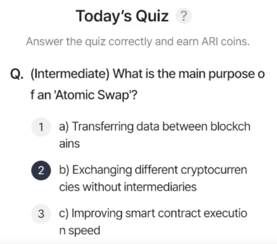 ARI Wallet Today Answer