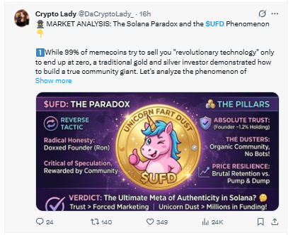 Posted on X by Crypto Lady Posted on X by Crypto Lady