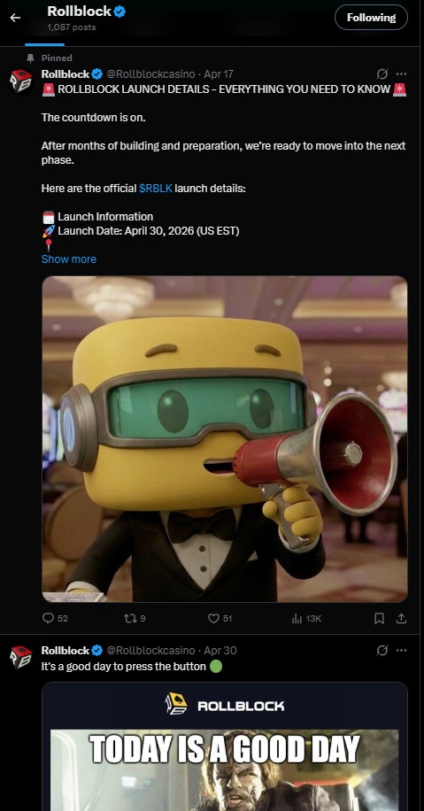 Rollblock Offical X Channel