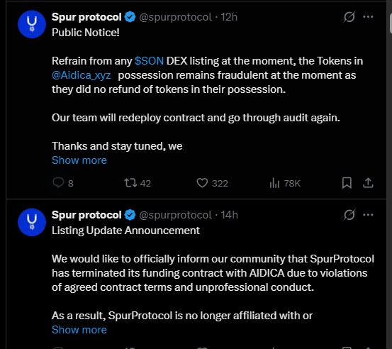Spur Protocol Listing Date Delay Spur Protocol Listing Date Delay
