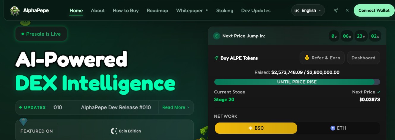 AlphaPepe official Website