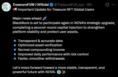 Treasure NFT withadrawal mechanism