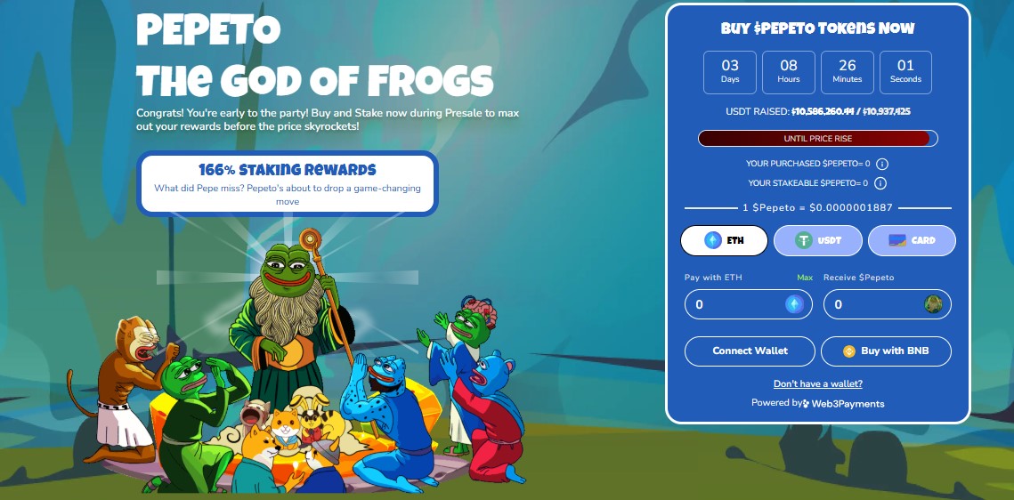 Presale Numbers Behind the Pepeto