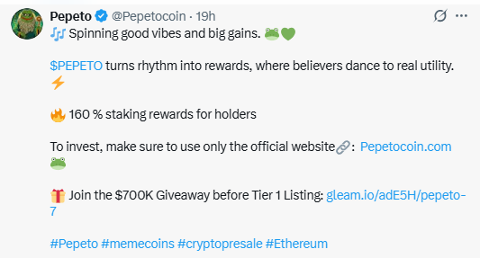 pepeto latest post