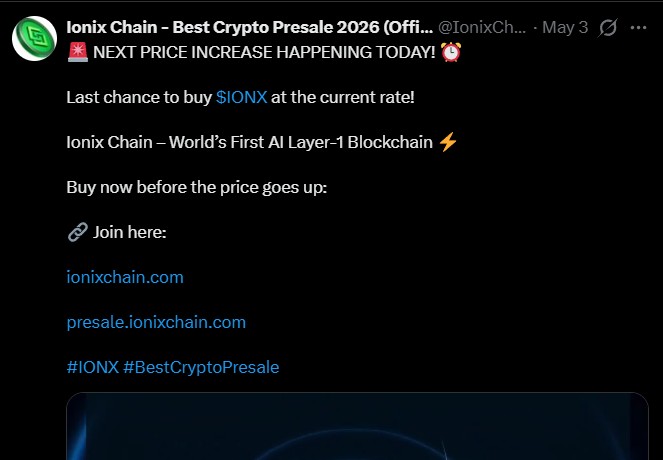 Ionix Chain Presale