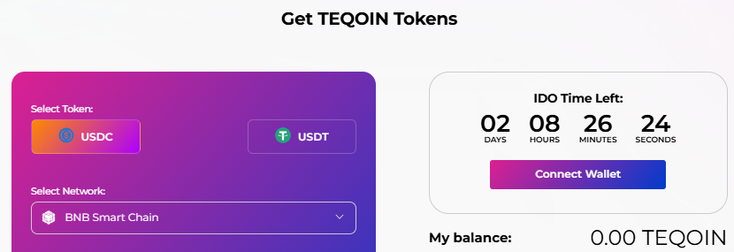 TeQoin Presale Update official dashboard TeQoin Presale Update official dashboard