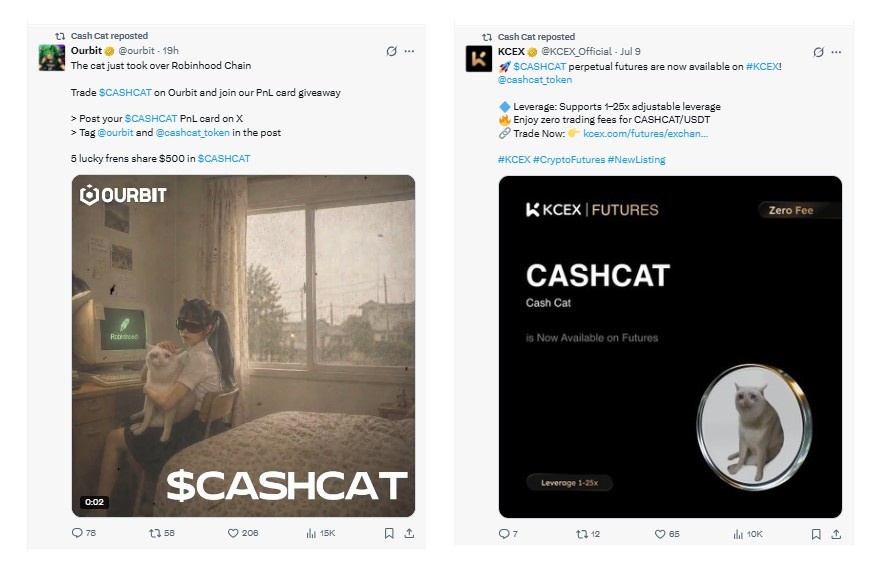 Posted on X by Ourbit and KCEX Posted on X by Ourbit and KCEX