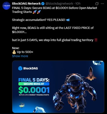 BlockDAG launch countdown