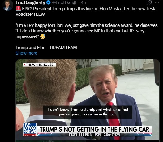 What Did Trump Say About the Flying Roadster? What Did Trump Say About the Flying Roadster?