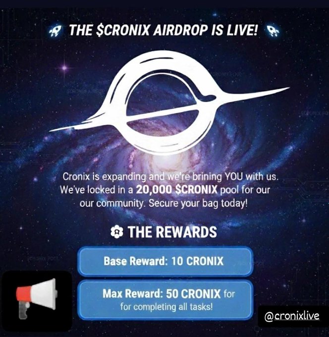 CroniX ($CRONIX) crypto airdrop