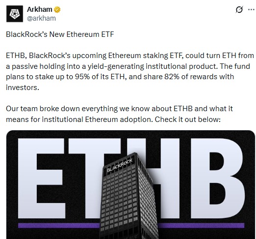 Blackrock's ethereum etf ethb Blackrock's ethereum etf ethb