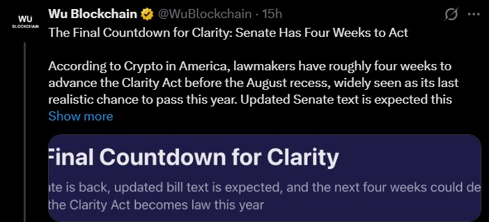 CLARITY Act Update CLARITY Act Update