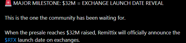 Remittix Funding Target