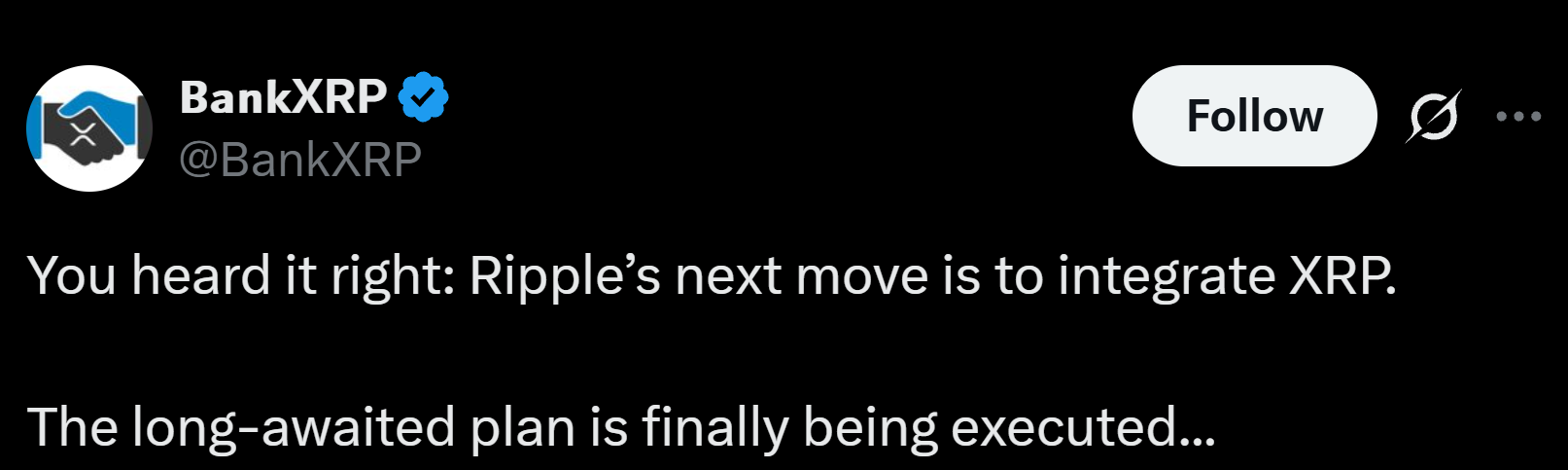 Information by Bankxrp on X