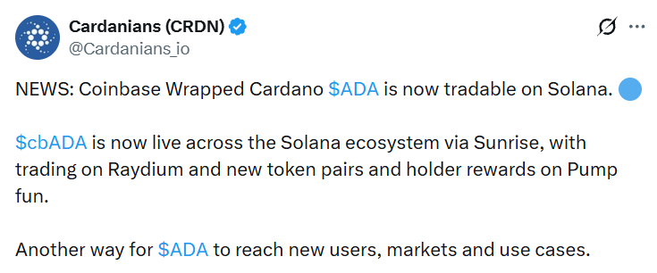 Coinbase Wrapped Cardano Coinbase Wrapped Cardano