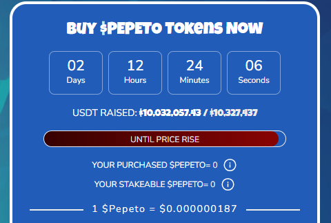 pepeto token presale