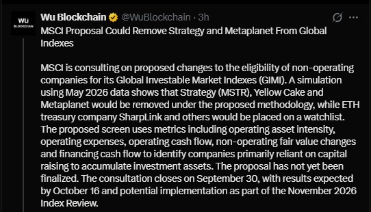 MSCI Strategy Metaplanet MSCI Strategy Metaplanet