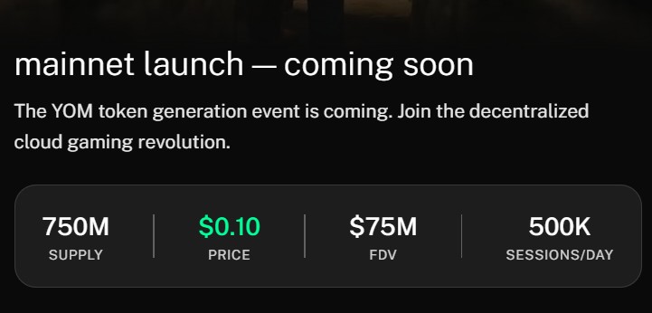 YOM Avalanche Mainnet Launch YOM Avalanche Mainnet Launch