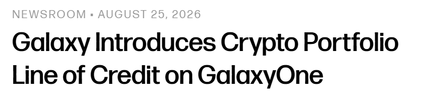 Galaxy Launches Crypto Portfolio Galaxy Launches Crypto Portfolio