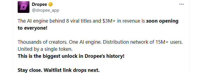 Dropee Launch Details Dropee Launch Details