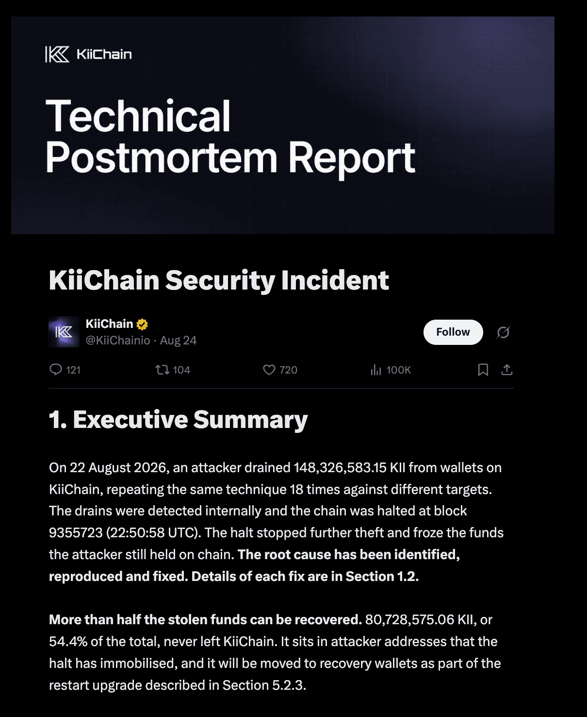 KiiChain Official Announement